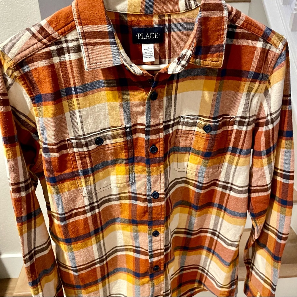 The Children's Place Boy’s Long Sleeve Flannel - Size 16